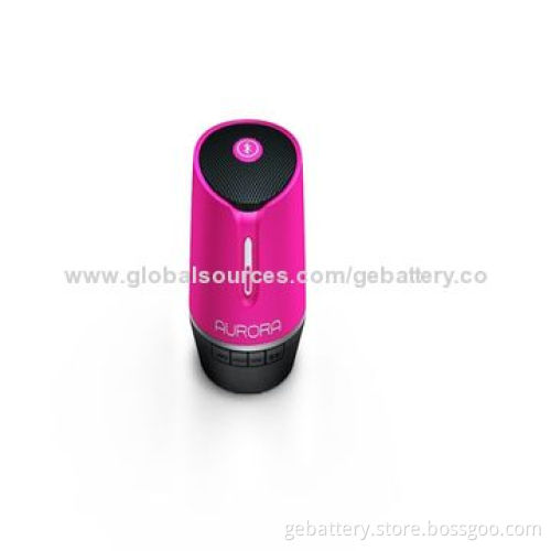 Portable Audio Speaker Box with Wireless Bluetooth and LED Lights, 3W Rated Power